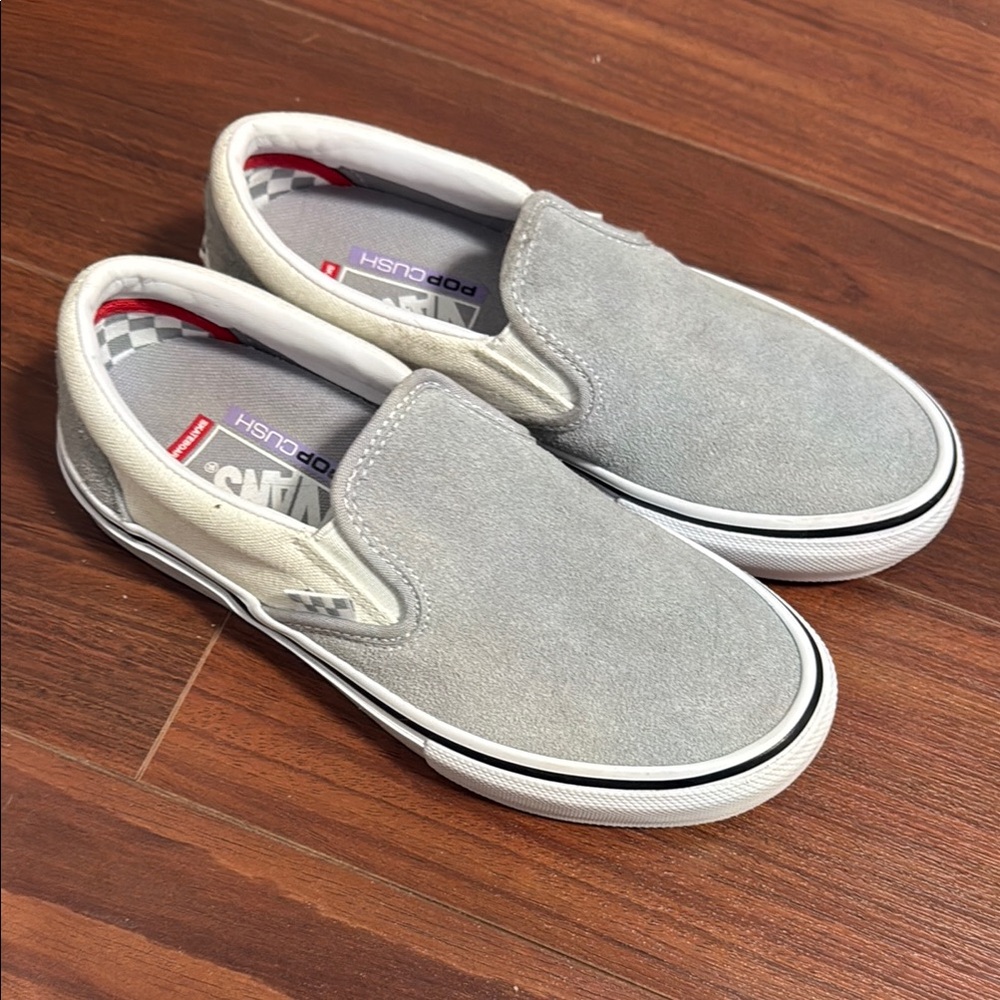 Vans Suede Gray Slip-On Shoes
